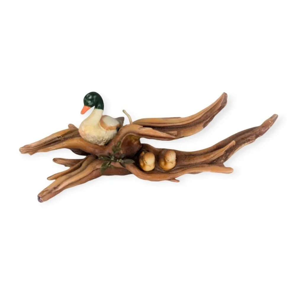 Vintage Sculpted Candle 1 Duck and 2 Ducklings 10.5